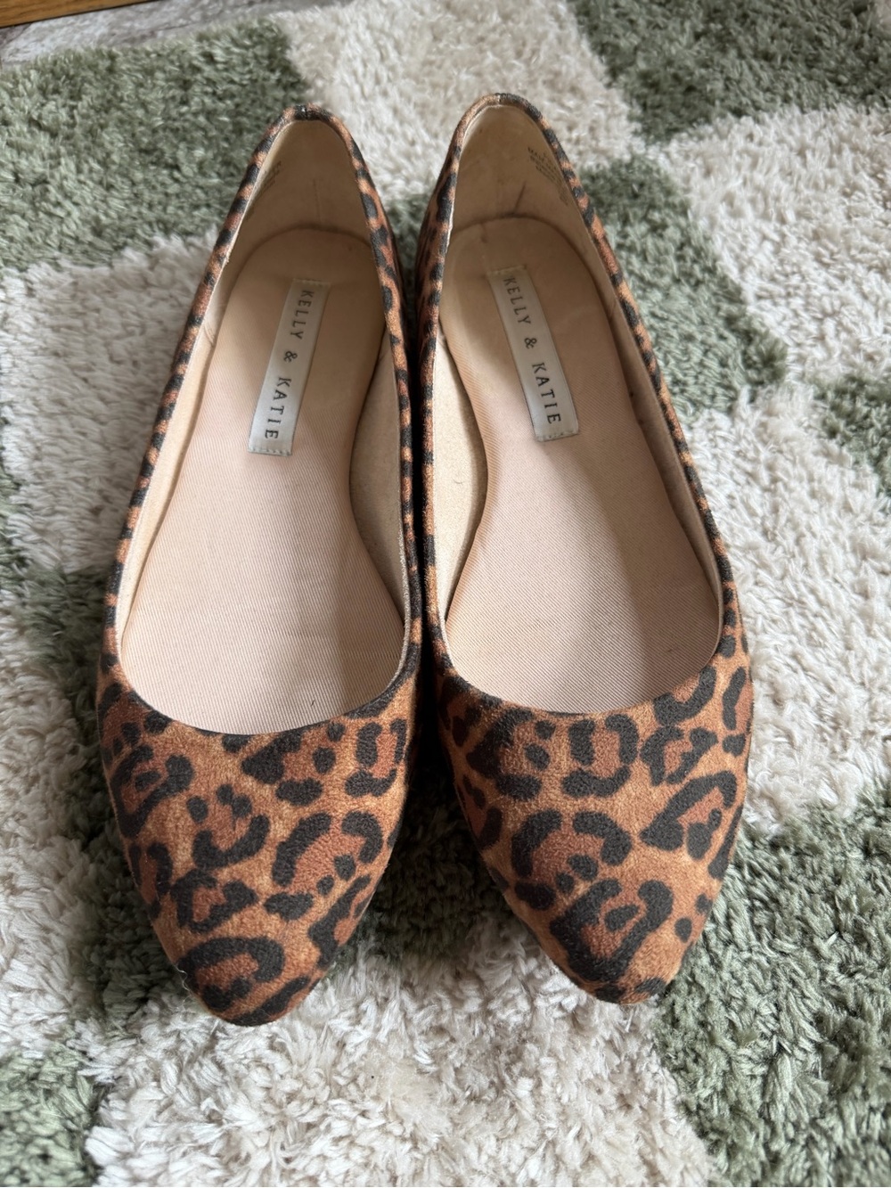 Kelly & Katie Leopard-Print Pointed Toe Flats
